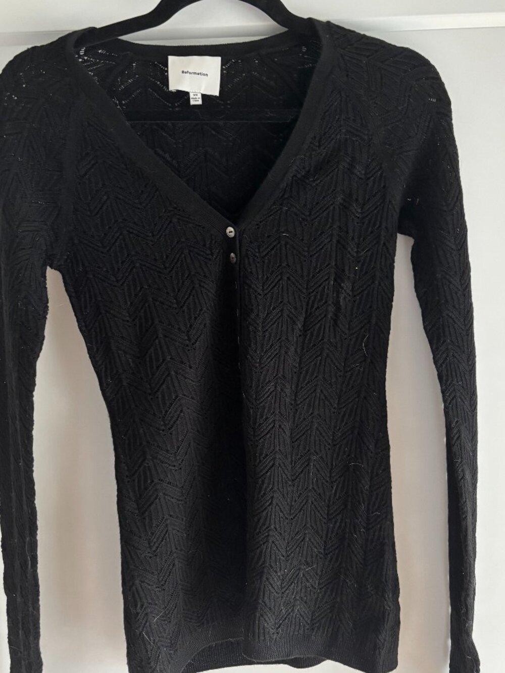 Reformation Sutton Open Knit Sweater